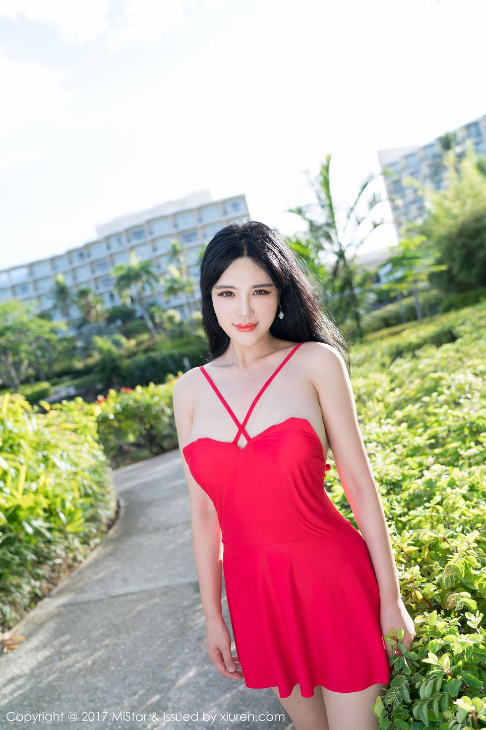 Liu Yu'er Saipan Island Travel Photoshoot Beach One-piece Bikini Curvy Figure Gorgeous Photo Set 48P 4
