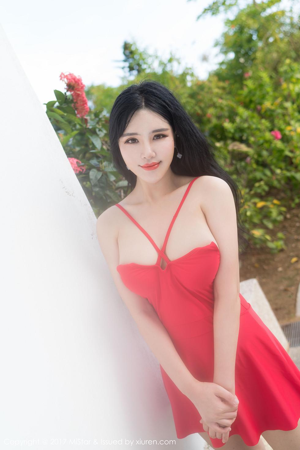 Liu Yu'er Saipan Island Travel Photoshoot Beach One-piece Bikini Curvy Figure Gorgeous Photo Set 48P 6