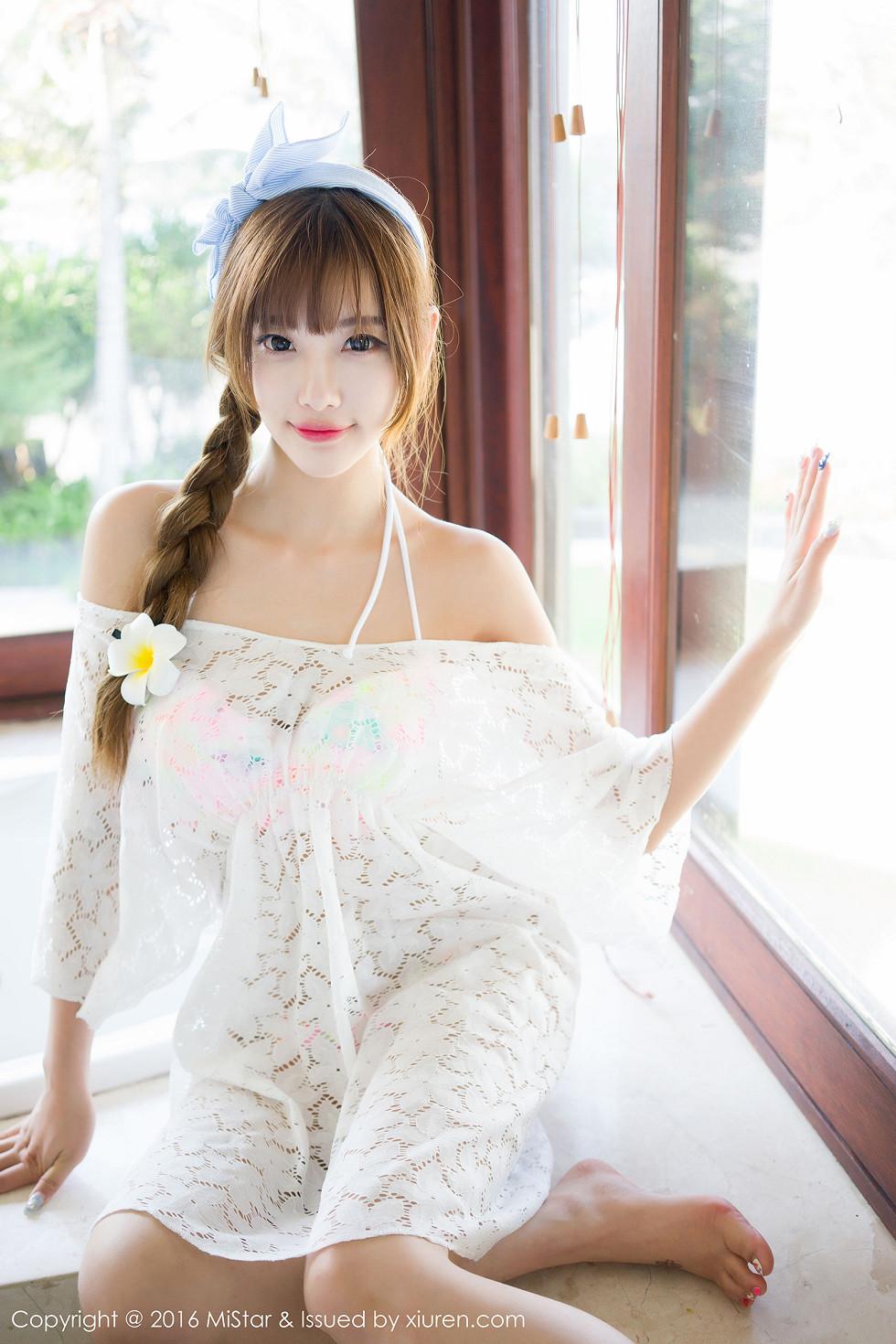 Sugar Little Sweetheart CC Bali Travel Photoshoot Sexy Lingerie Buttock Photo Set 55P