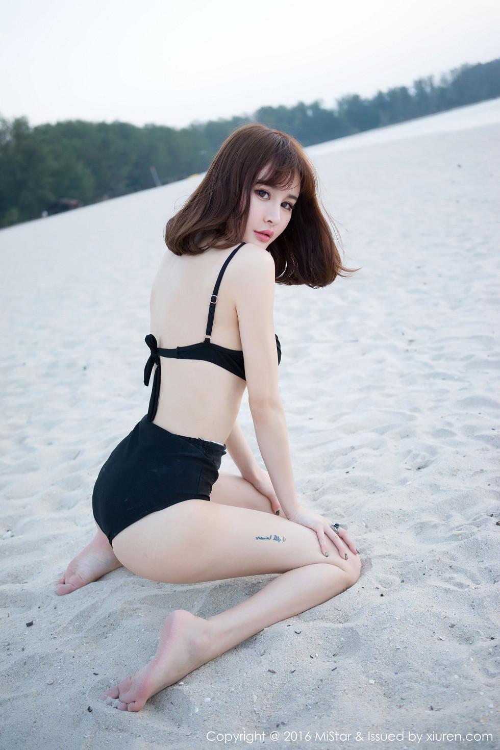 Cheryl Blue Orchid Koh Samui Travel Photoshoot Fourth Set White Gauze Slip Dress Stunning Photo 45P 7
