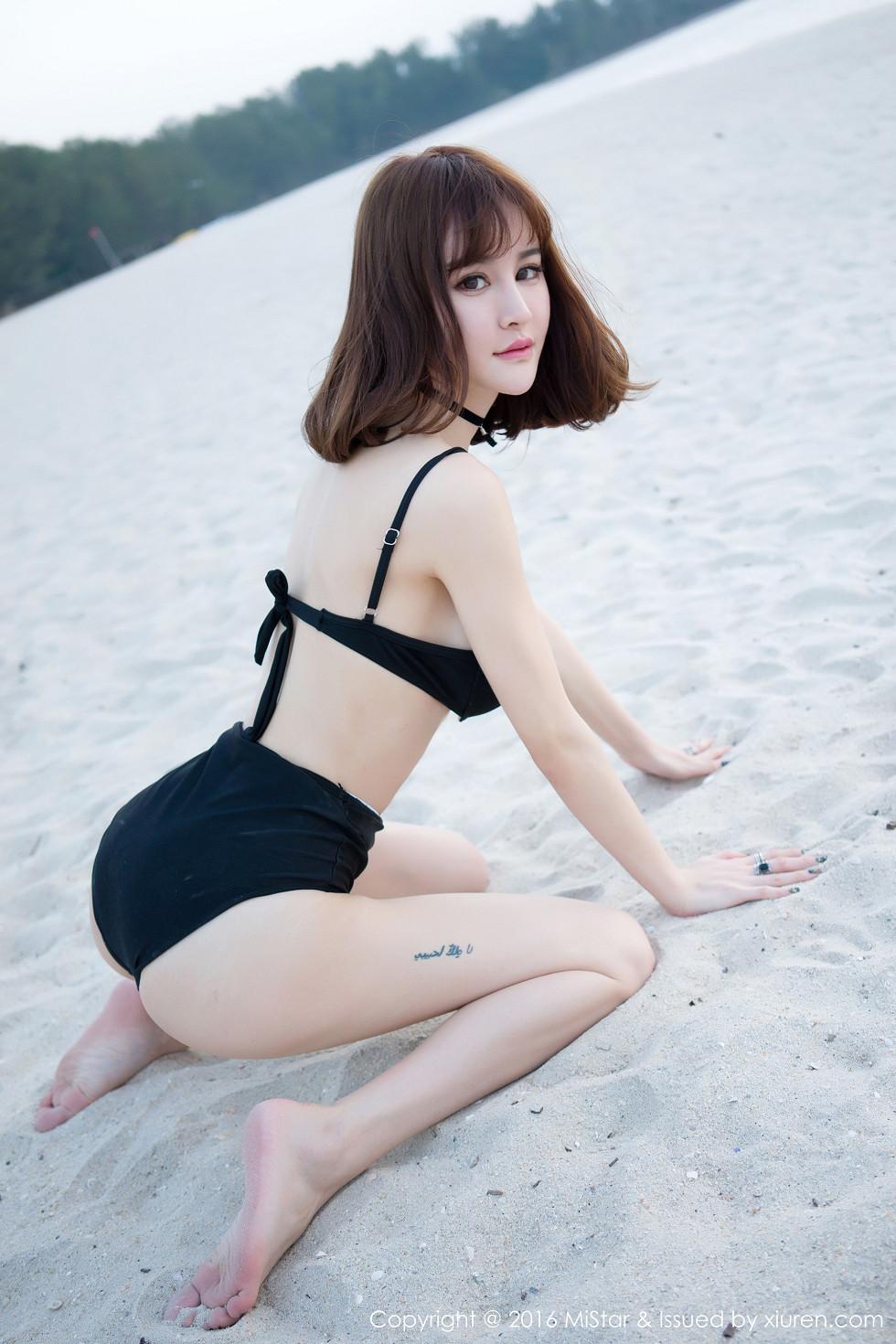 Cheryl Blue Orchid Koh Samui Travel Photoshoot Fourth Set White Gauze Slip Dress Stunning Photo 45P 8